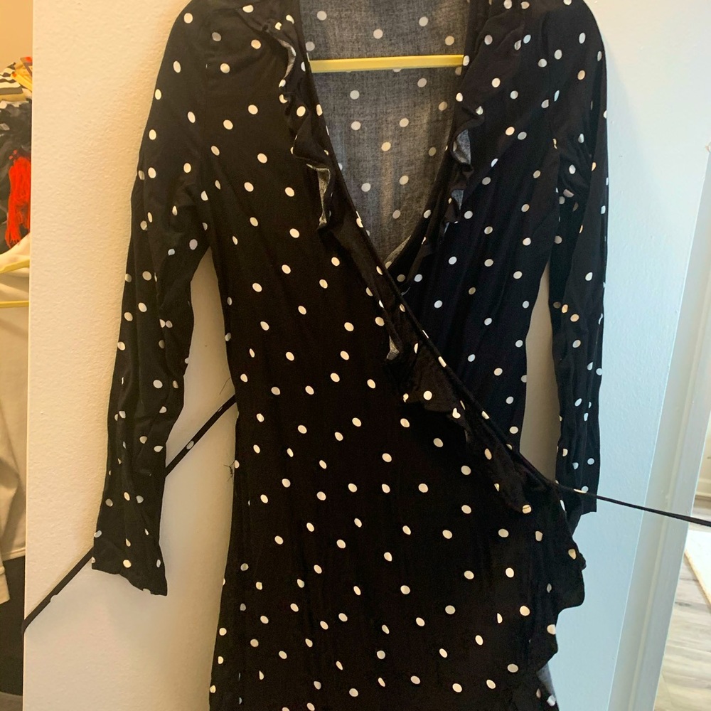 Polka-dotted Mini Dress
